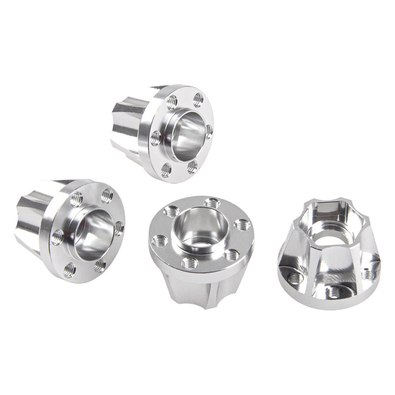 Vgoohobby Metal RC 12mm Wheel Hex Hub Extension Combiner Compatible with 1.9/2.2inch Wheel Rim Axial SCX10 Traxxas TRX4 D90 1/10 RC Crawler (15mm, Silver) - Image 5